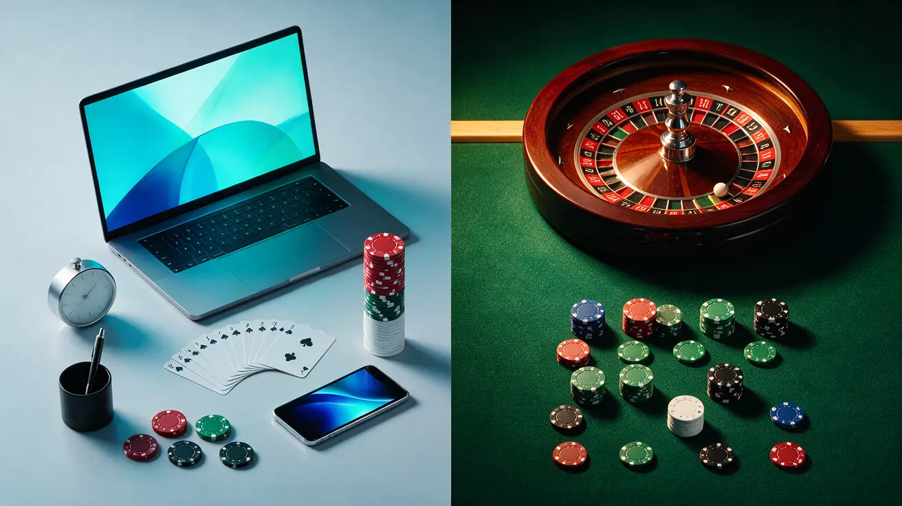 Casino en ligne moderne comparé au casino traditionnel terrestre