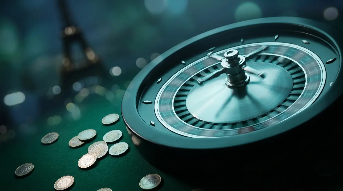 Roulette en ligne avec pièces euros et atmosphère française