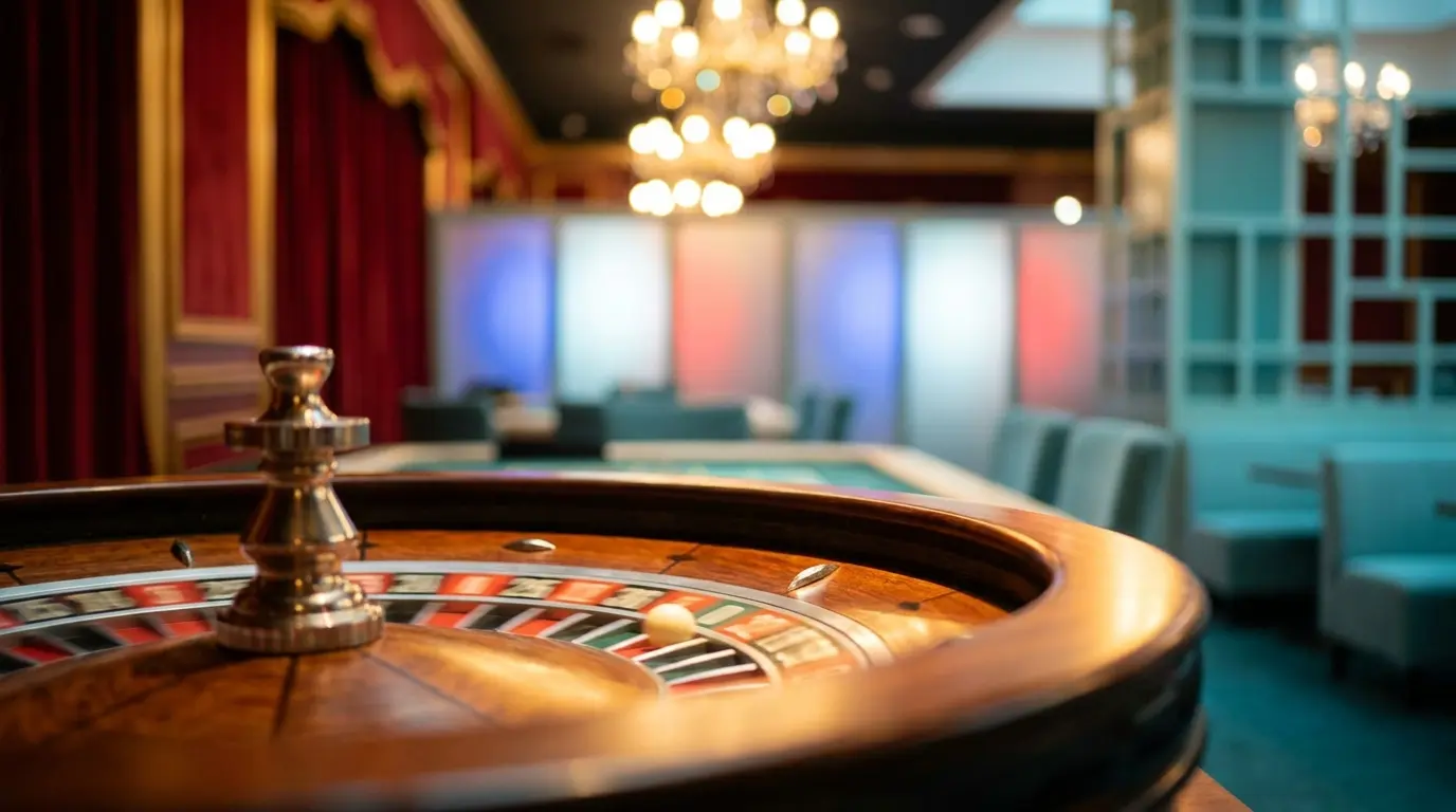 Roulette en direct dans un casino élégant