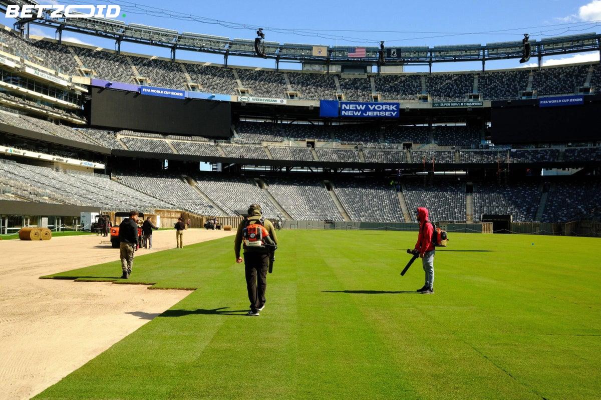 L'installation de la pelouse pour la finale de la Coupe du Monde 2026 commence au MetLife