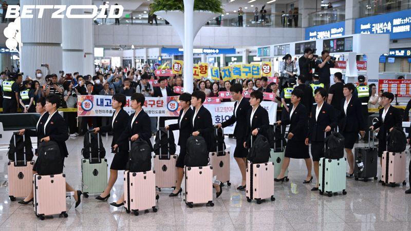 Le FC Naegohyang de Corée du Nord arrive en Corée du Sud pour les demi-finales de l'AFC